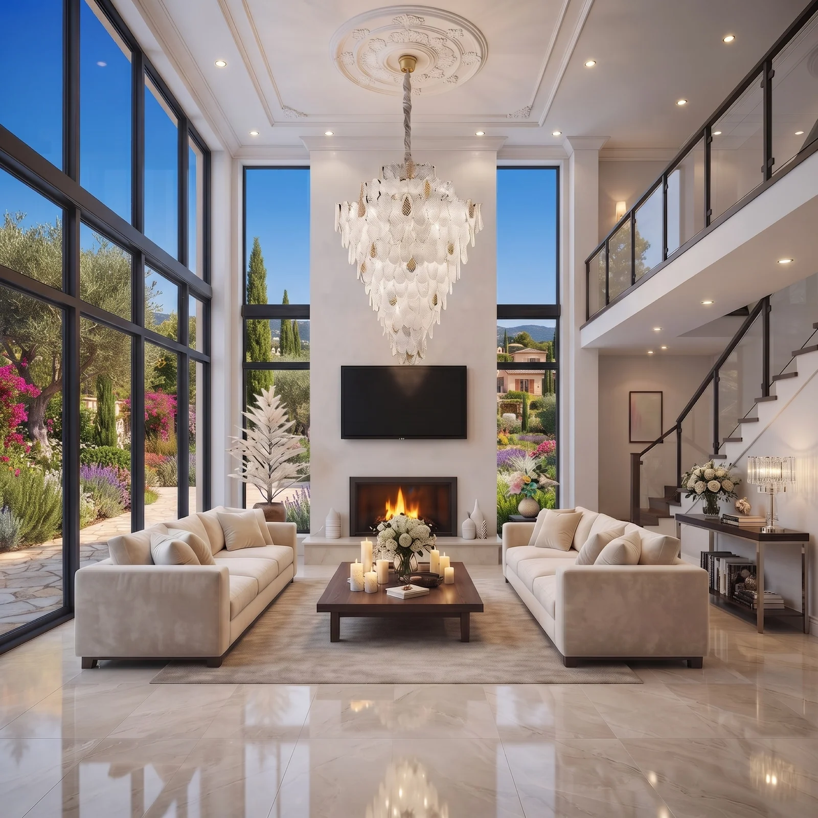 Custom Textured Glass Leaf Chandelier for Luxury Dining Room  Paris Bespoke Mansion Lighting