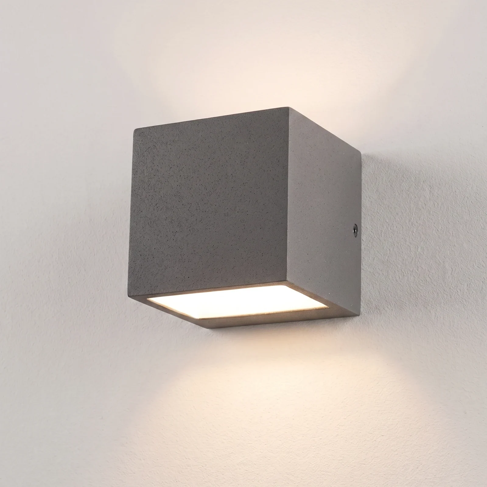 Architectural Minimalist Square Block Light detail