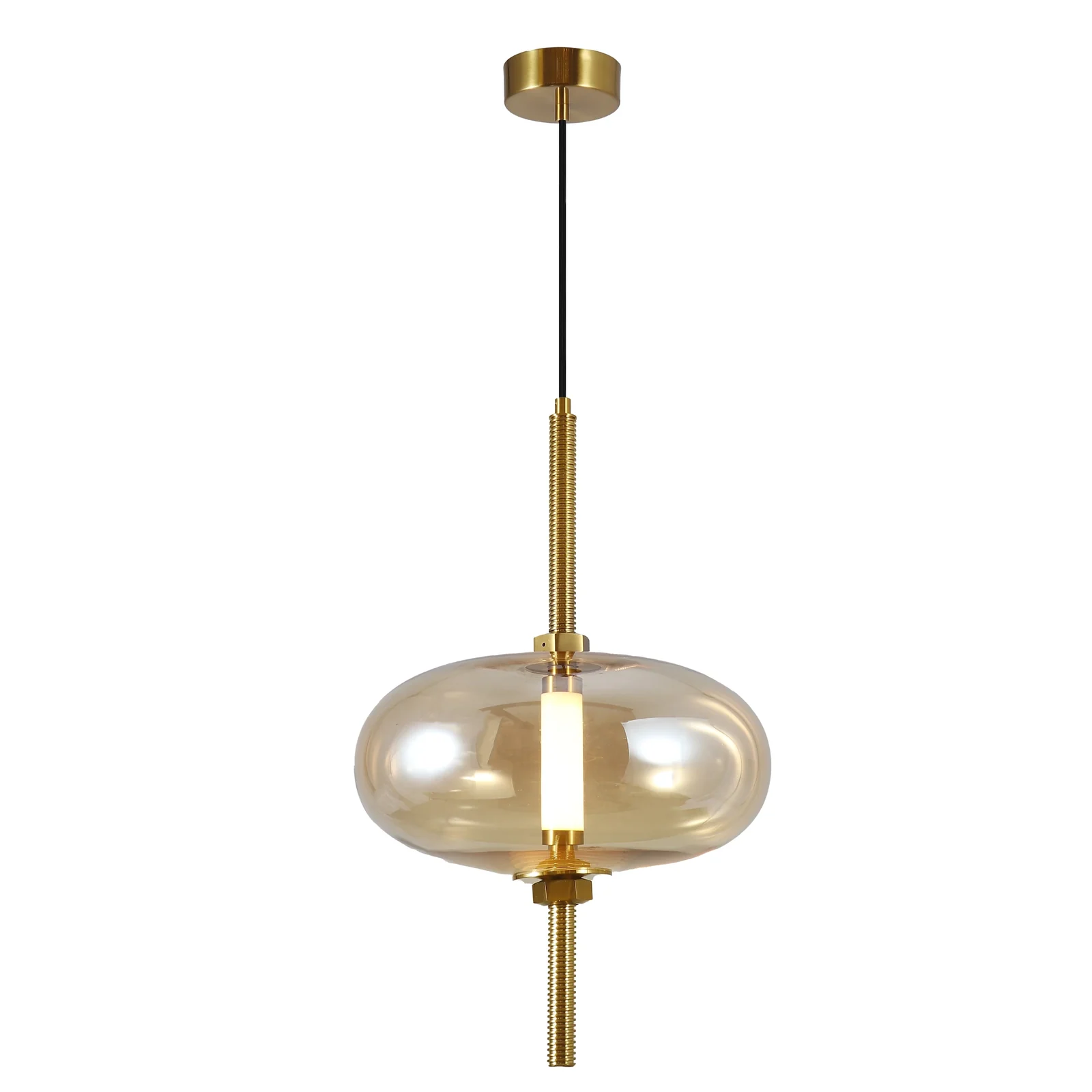 Flattened Globe Center-LED Pendant detail