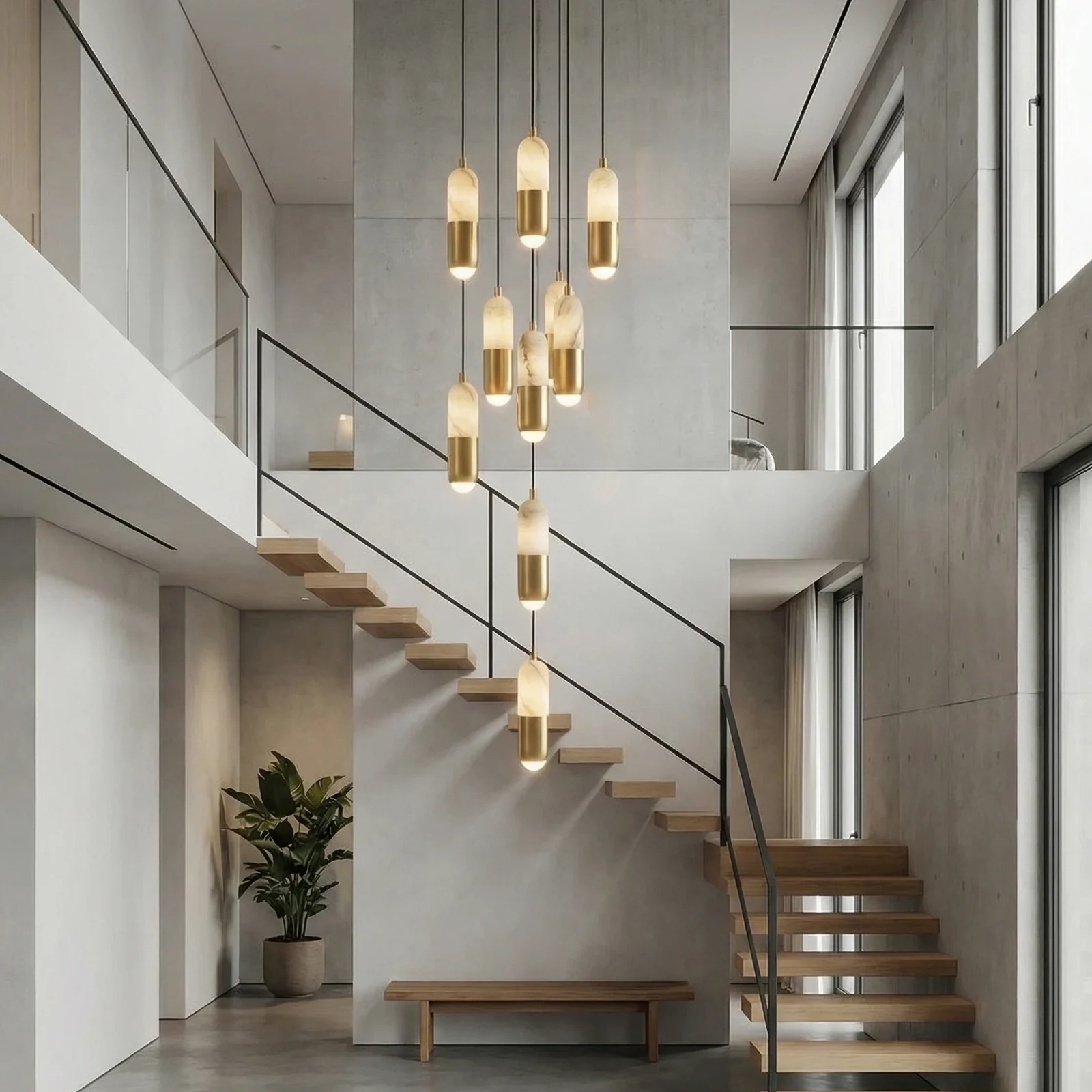 Faux Alabaster Pendant Light-2 detail