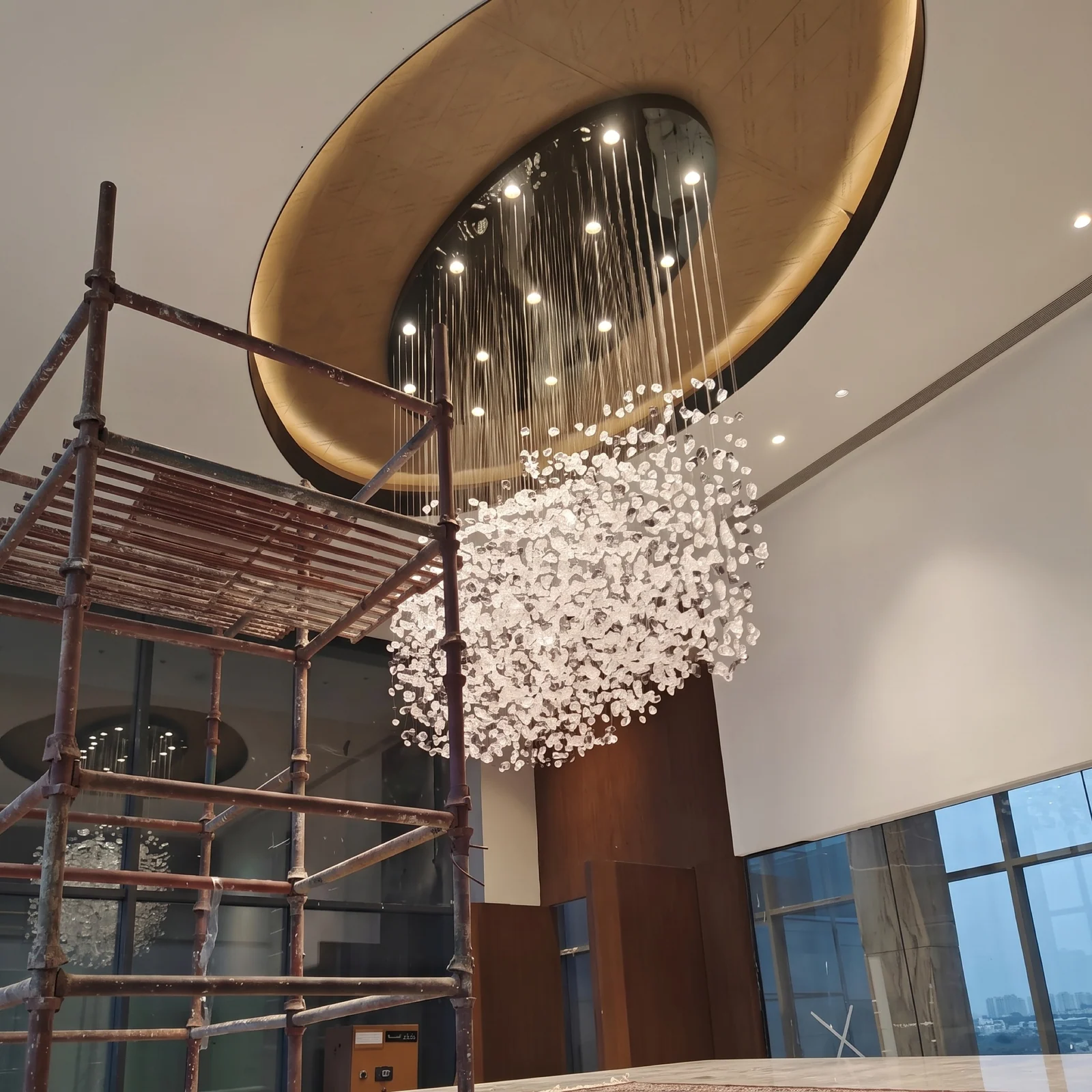 Global custom lighting factory  Luxury chandeliers for high-end real estate project view