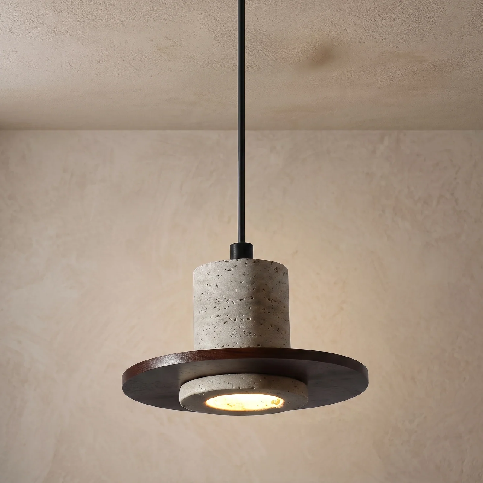 Travertine Pendant Light