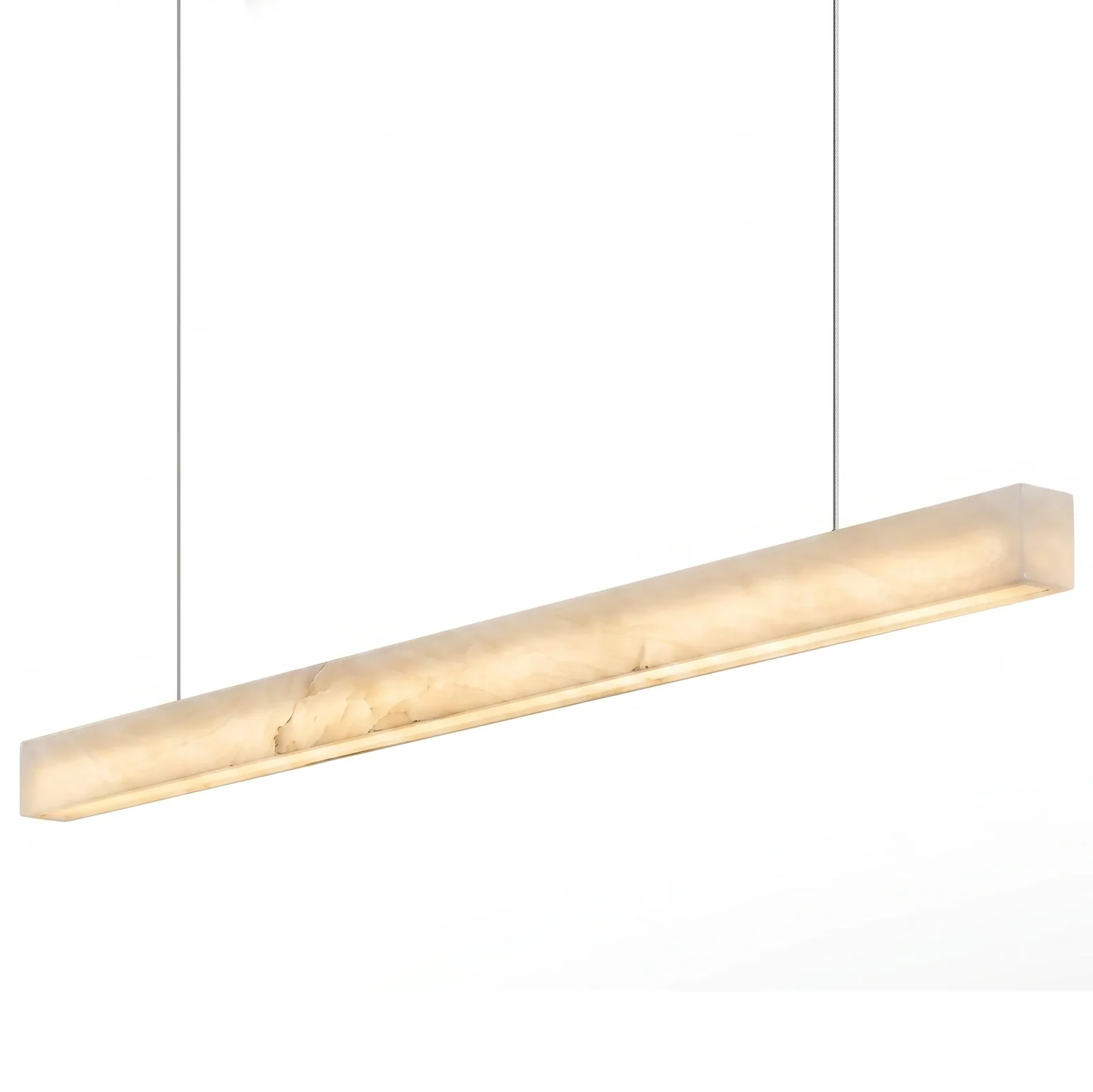 Alabaster Linear Rectangular Pendant Light detail