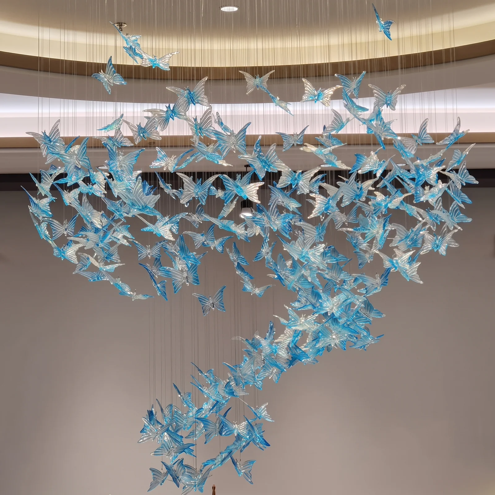 Bespoke Custom‑Developed Large Chandelier Project | Custom Lighting for Luxury Villa, Hotel & Private Club project view