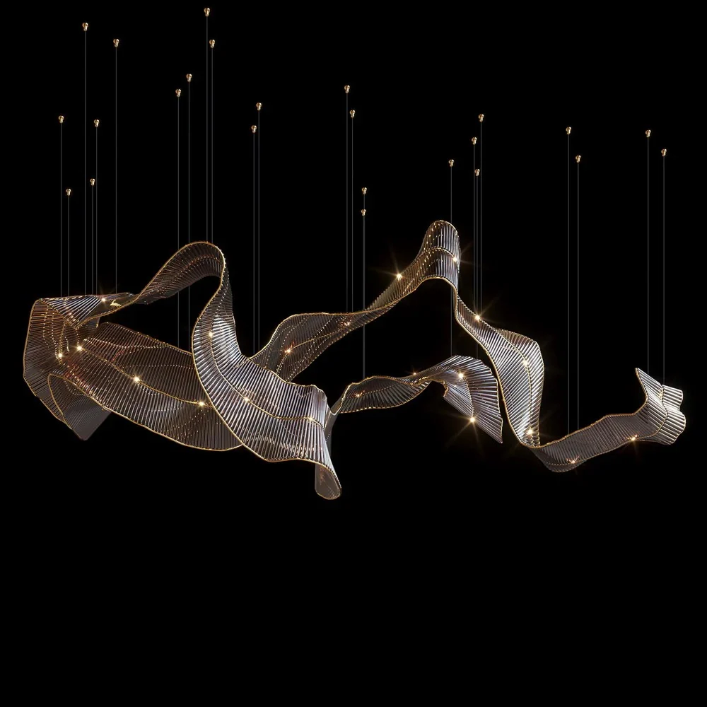 Luxury Alabaster Custom Lighting Dubai, UAE, Qatar, Kuwait | Grand Hotel & Palace Villa Bespoke Chandeliers project view