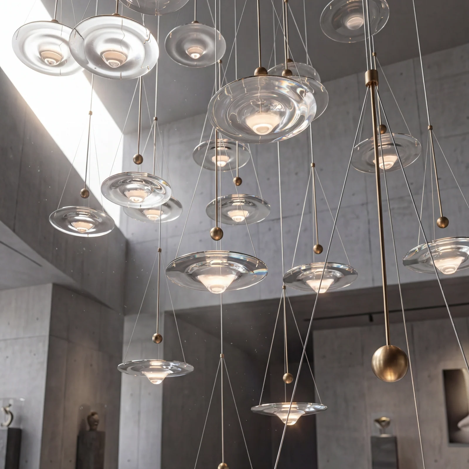 Custom Luxury Chandeliers for USA Luxury Villas | Los Angeles, Miami, Dallas Bespoke Residential Lighting project view
