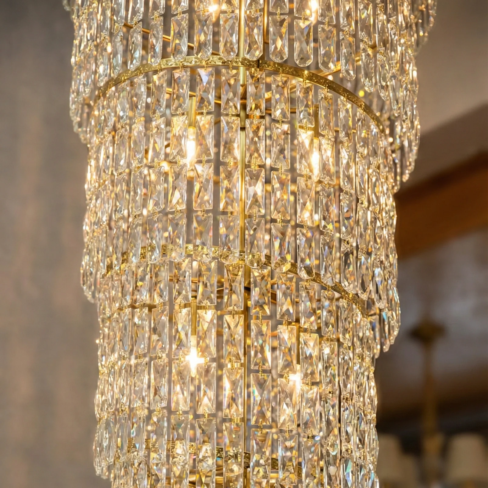Custom Luxury Statement Chandelier for High-Ceiling Projects project view