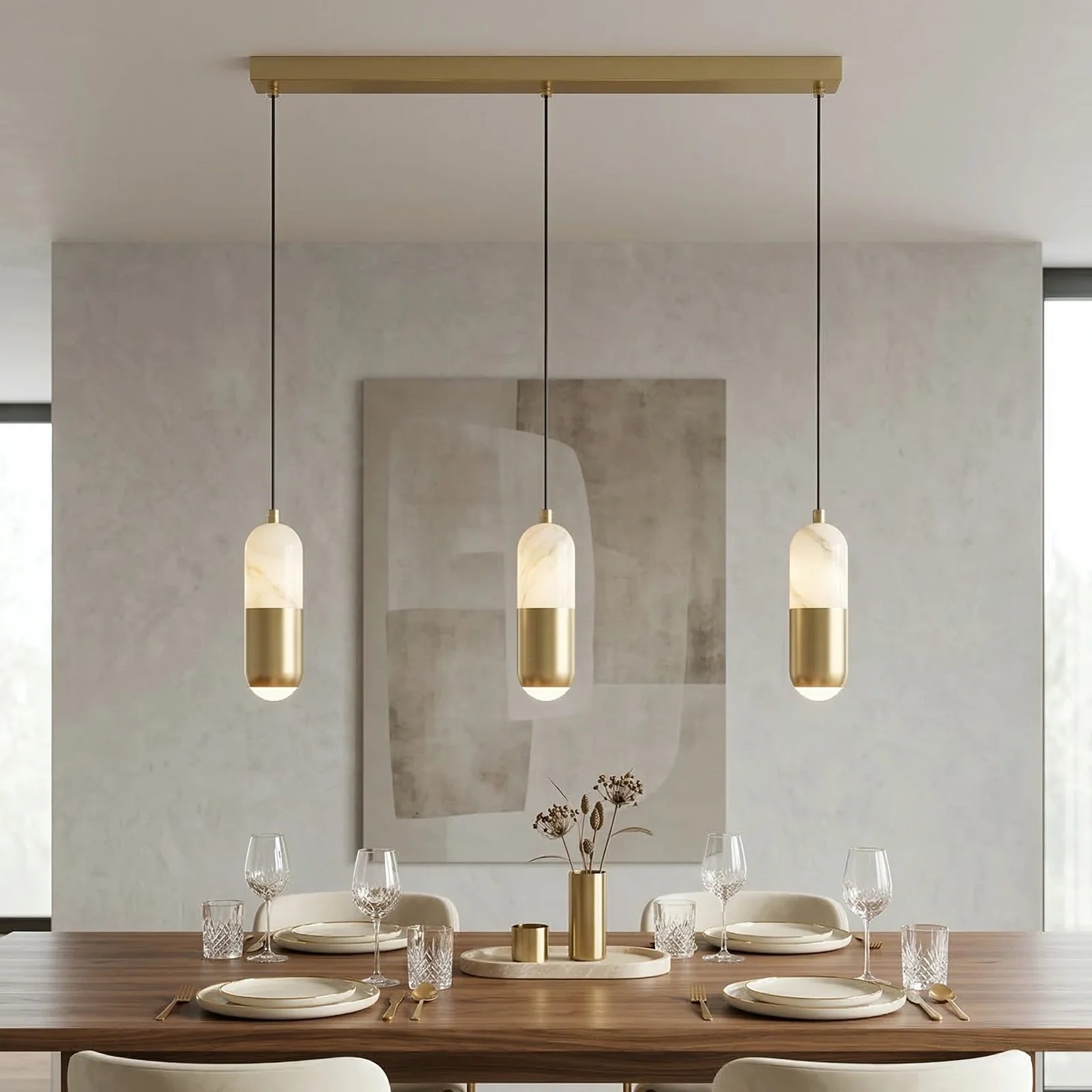 Faux Alabaster Pendant Light-2 detail