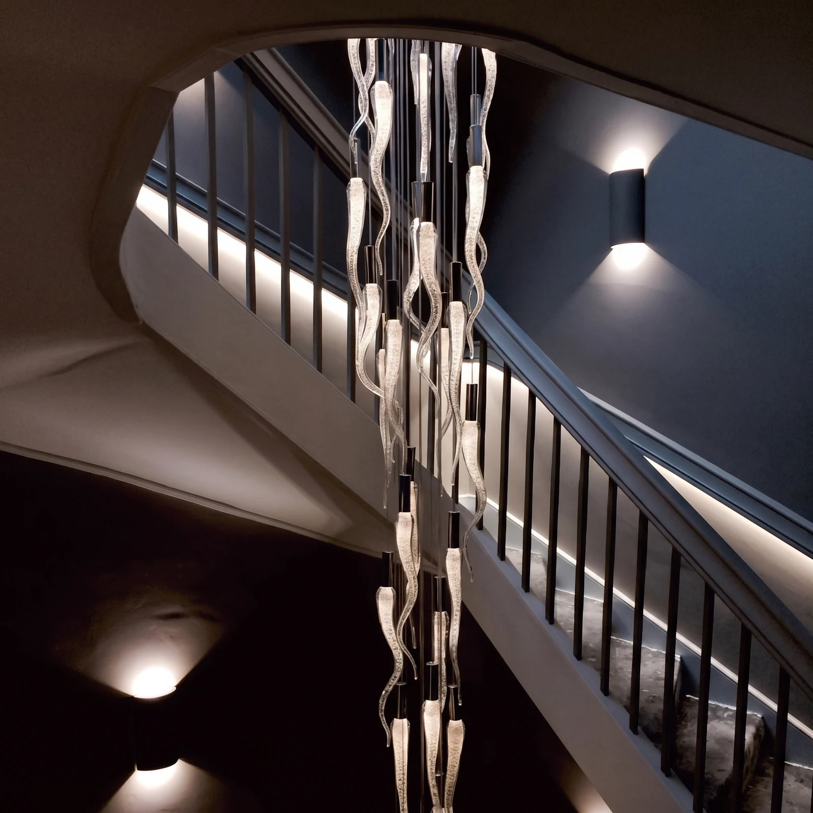 Cambodia Staircase Ribbon Light project view