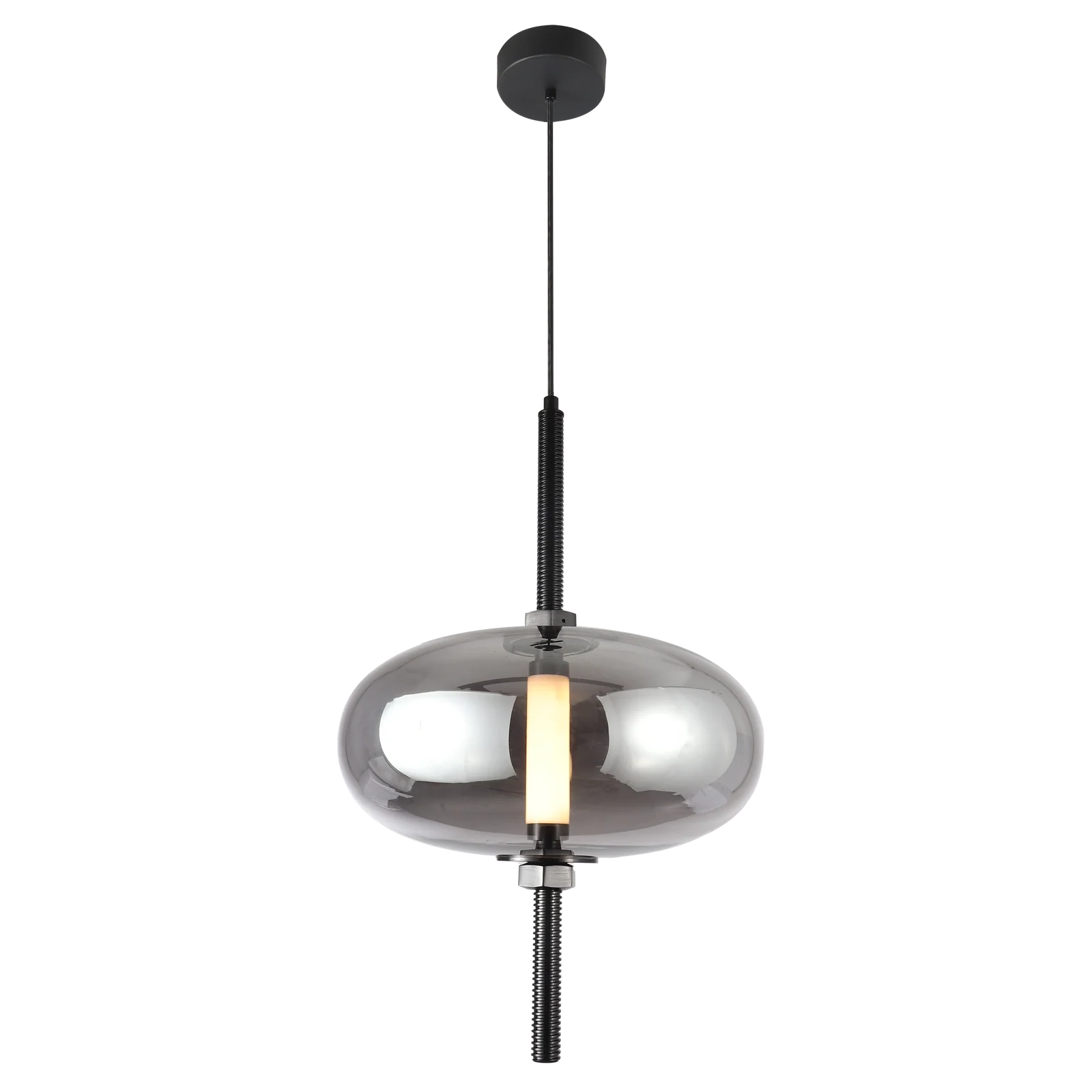 Flattened Globe Center-LED Pendant detail