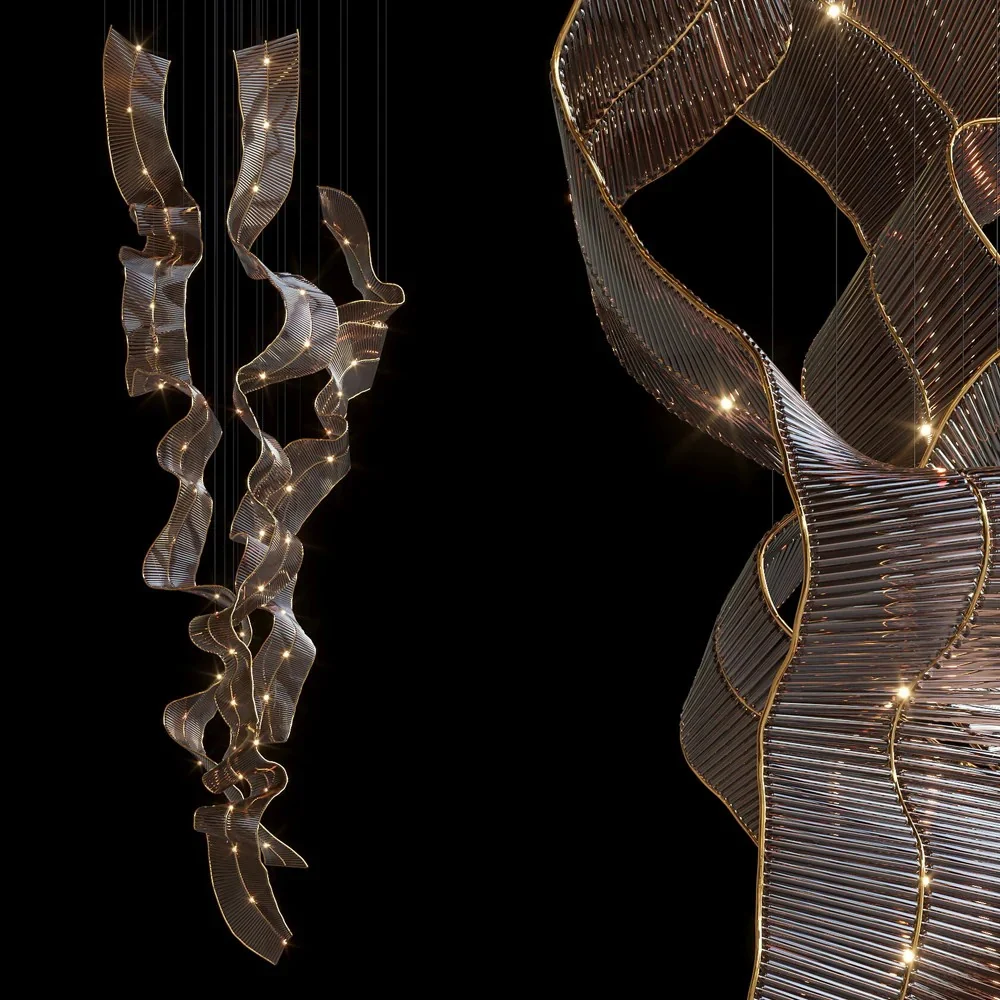 Luxury Alabaster Custom Lighting Dubai, UAE, Qatar, Kuwait | Grand Hotel & Palace Villa Bespoke Chandeliers project view