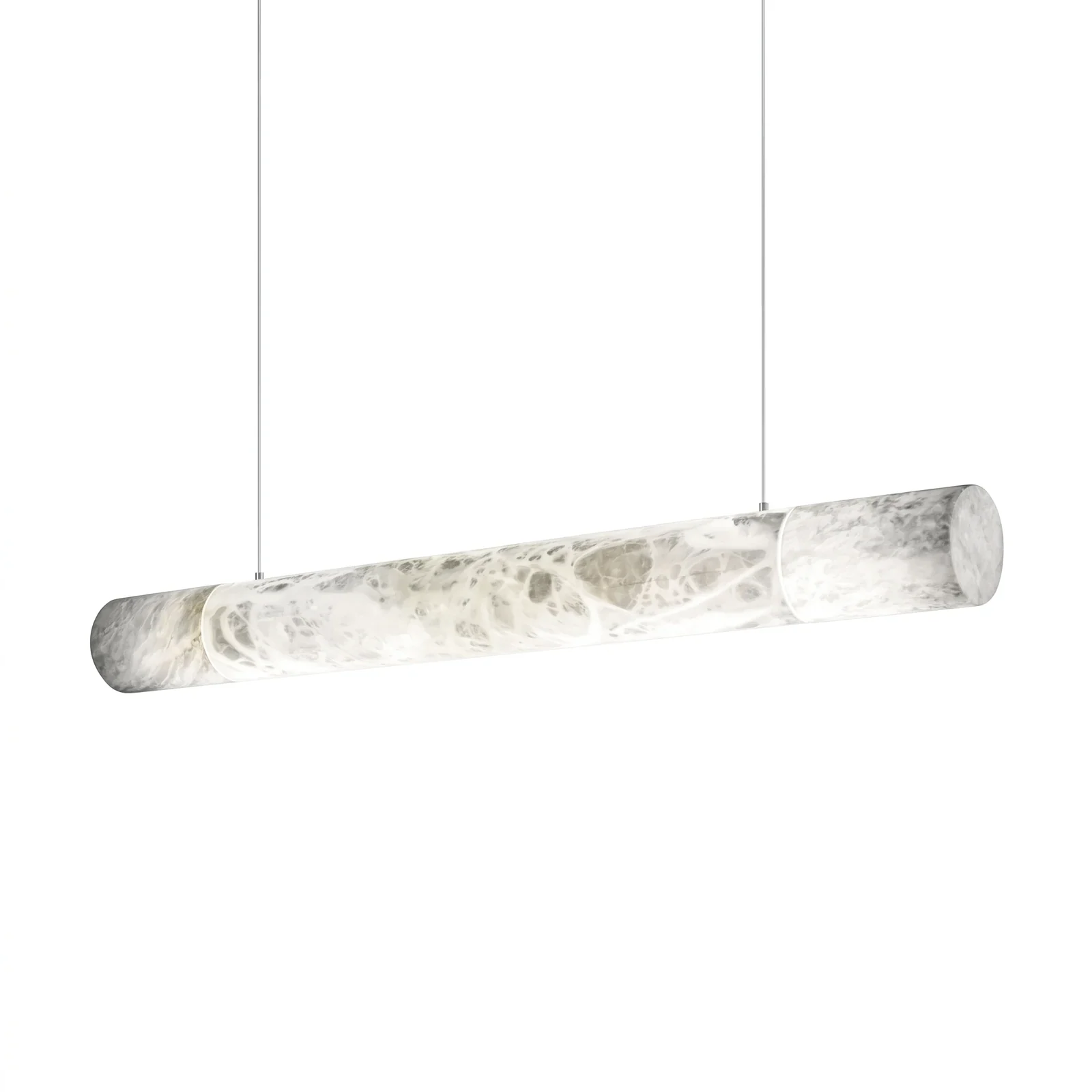 Alabaster Linear Tube Pendant Light detail