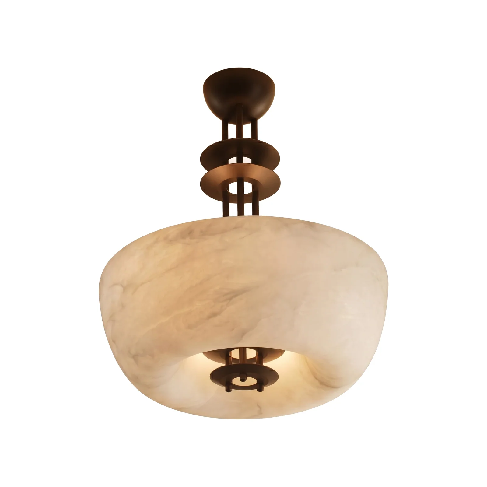 Alabaster Bowl Pendant Light detail