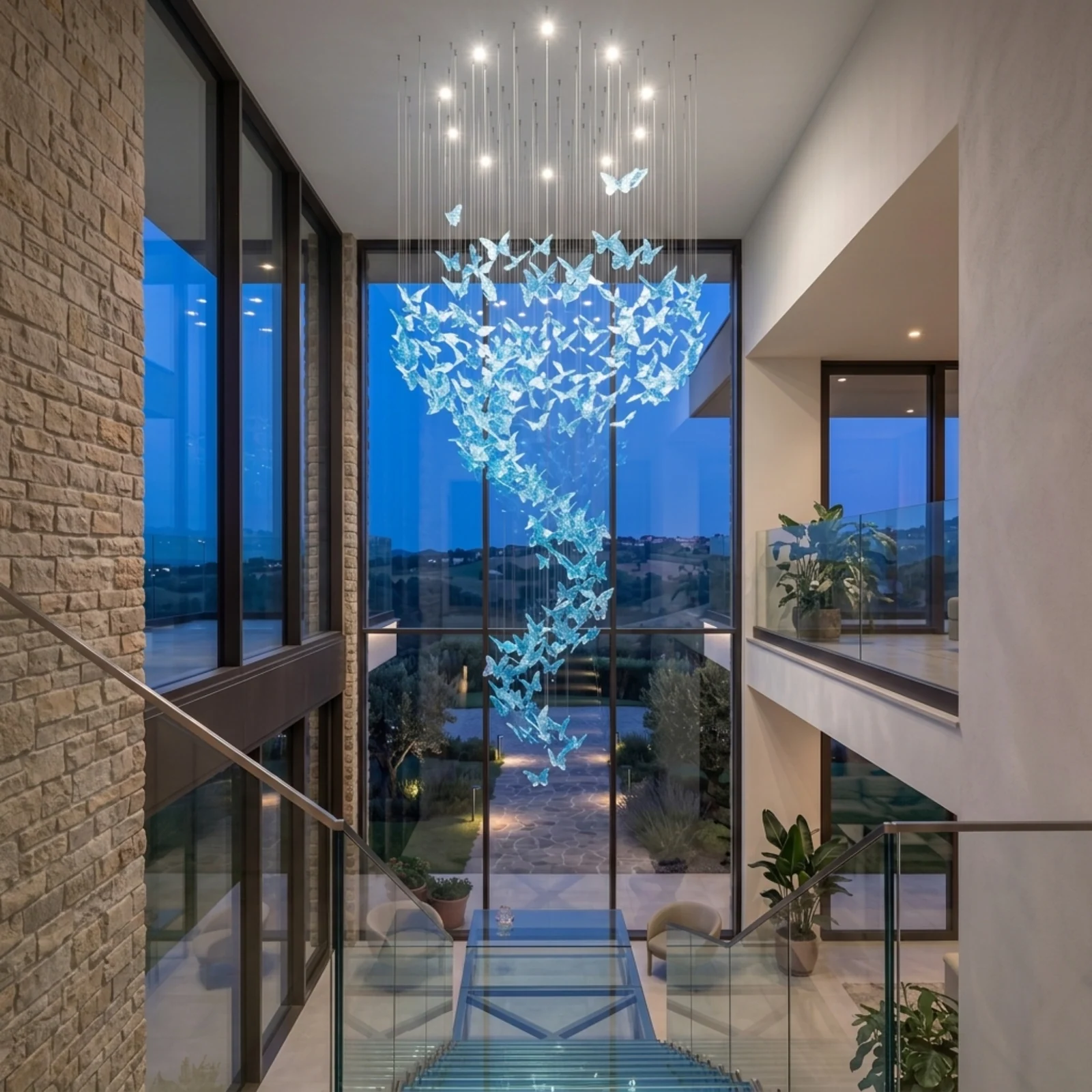 Bespoke Custom‑Developed Large Chandelier Project | Custom Lighting for Luxury Villa, Hotel & Private Club project view