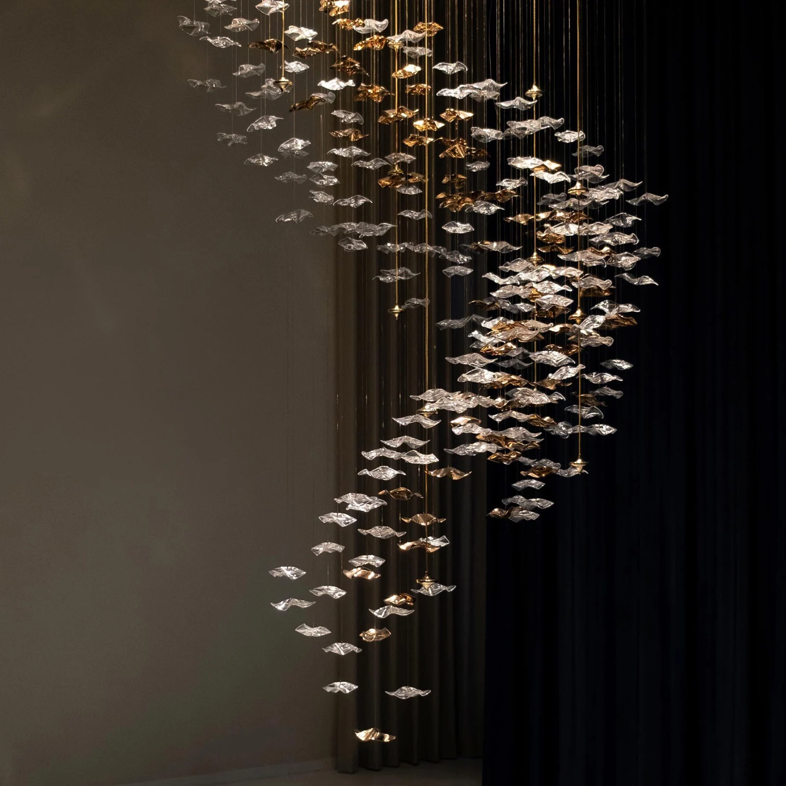 Custom Statement Pendant Light for Modern Villa Projects project view