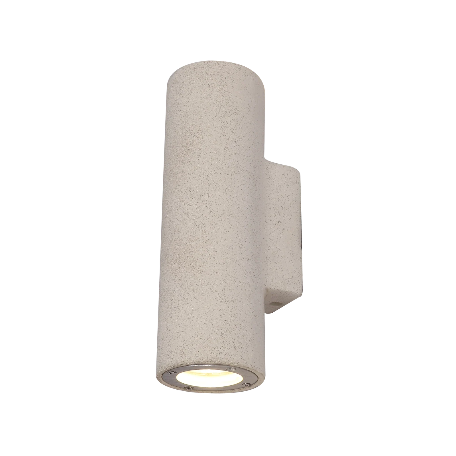 Modern Concrete Up Down Cylinder & Square Wall Sconce detail