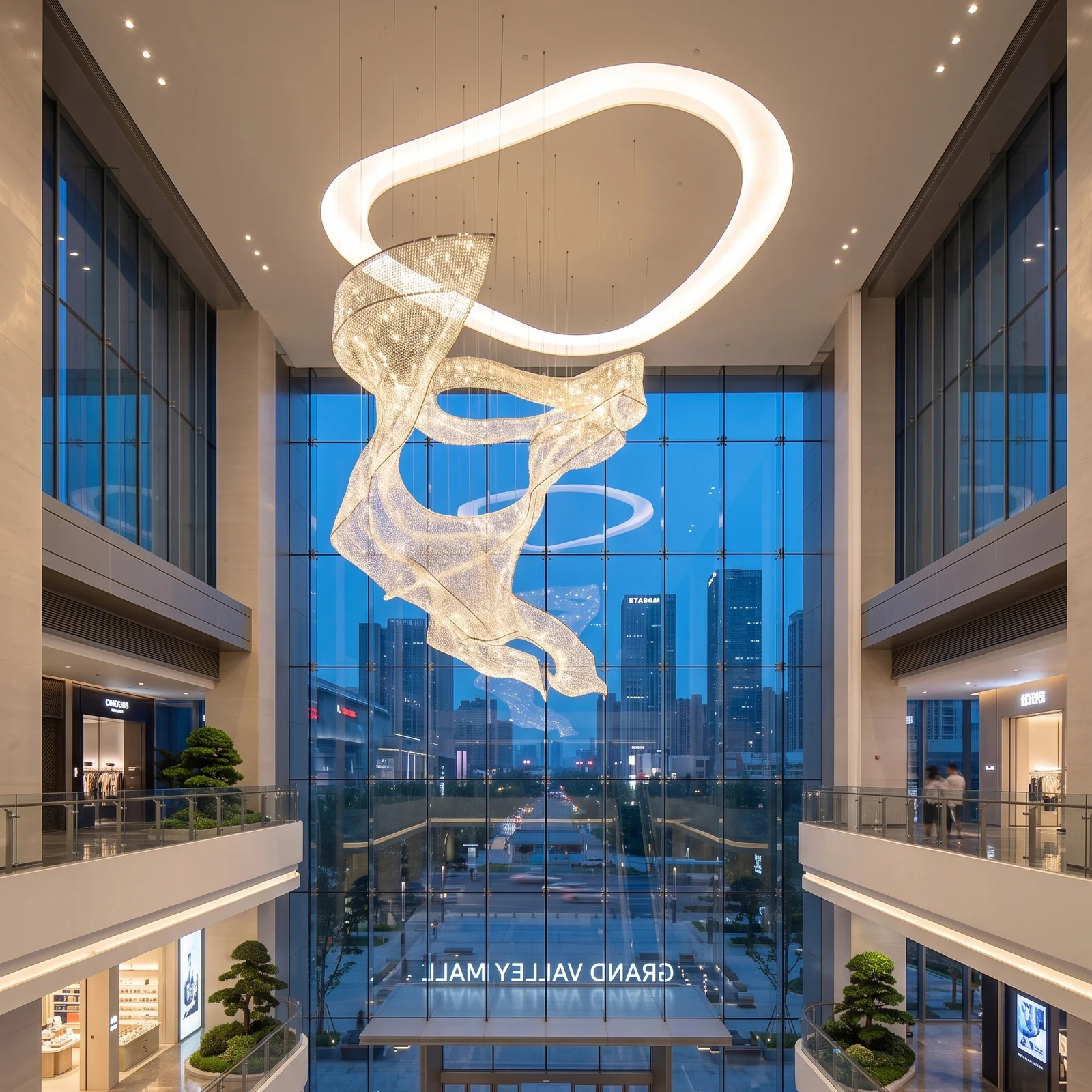 China Shopping Mall Glass Cloud project view