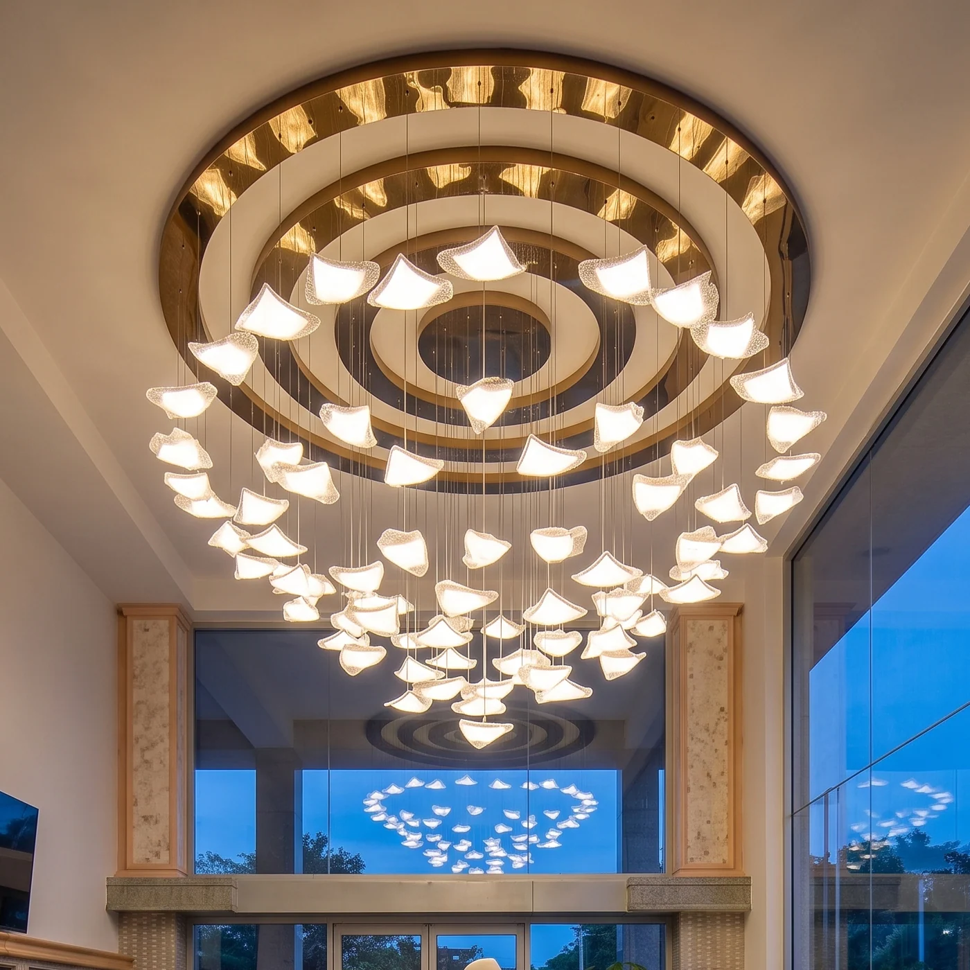 Large‑Scale Custom Atrium Lighting USA | Commercial Building Bespoke Fixtures for New York, Chicago, Dallas project view