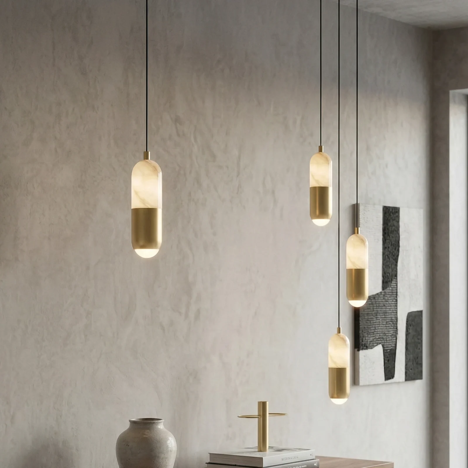 Faux Alabaster Pendant Light-2 detail