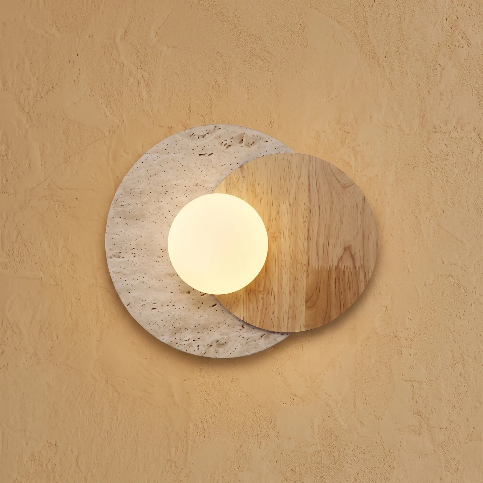 round-travertine-stone-wall-lamp