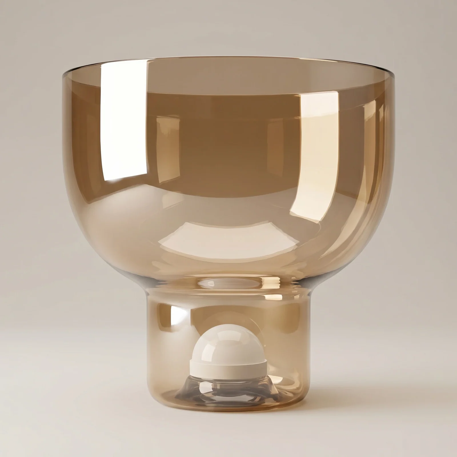Glass table lamp detail