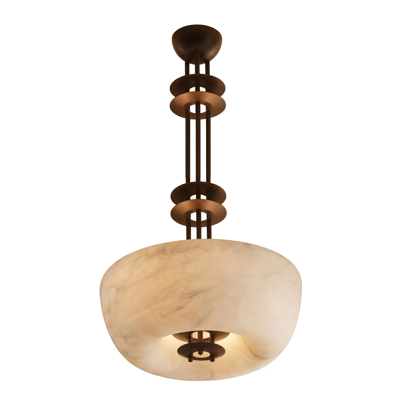 Alabaster Bowl Pendant Light detail