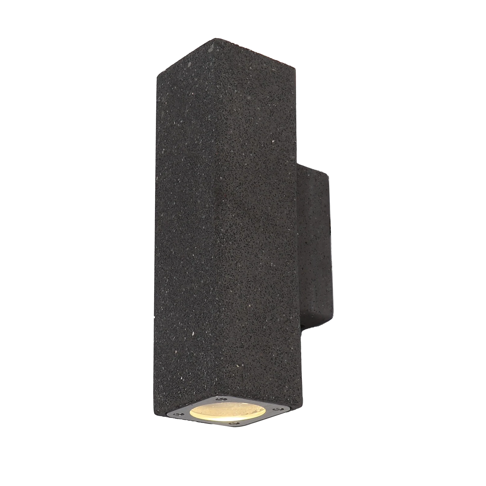 Modern Concrete Up Down Cylinder & Square Wall Sconce detail