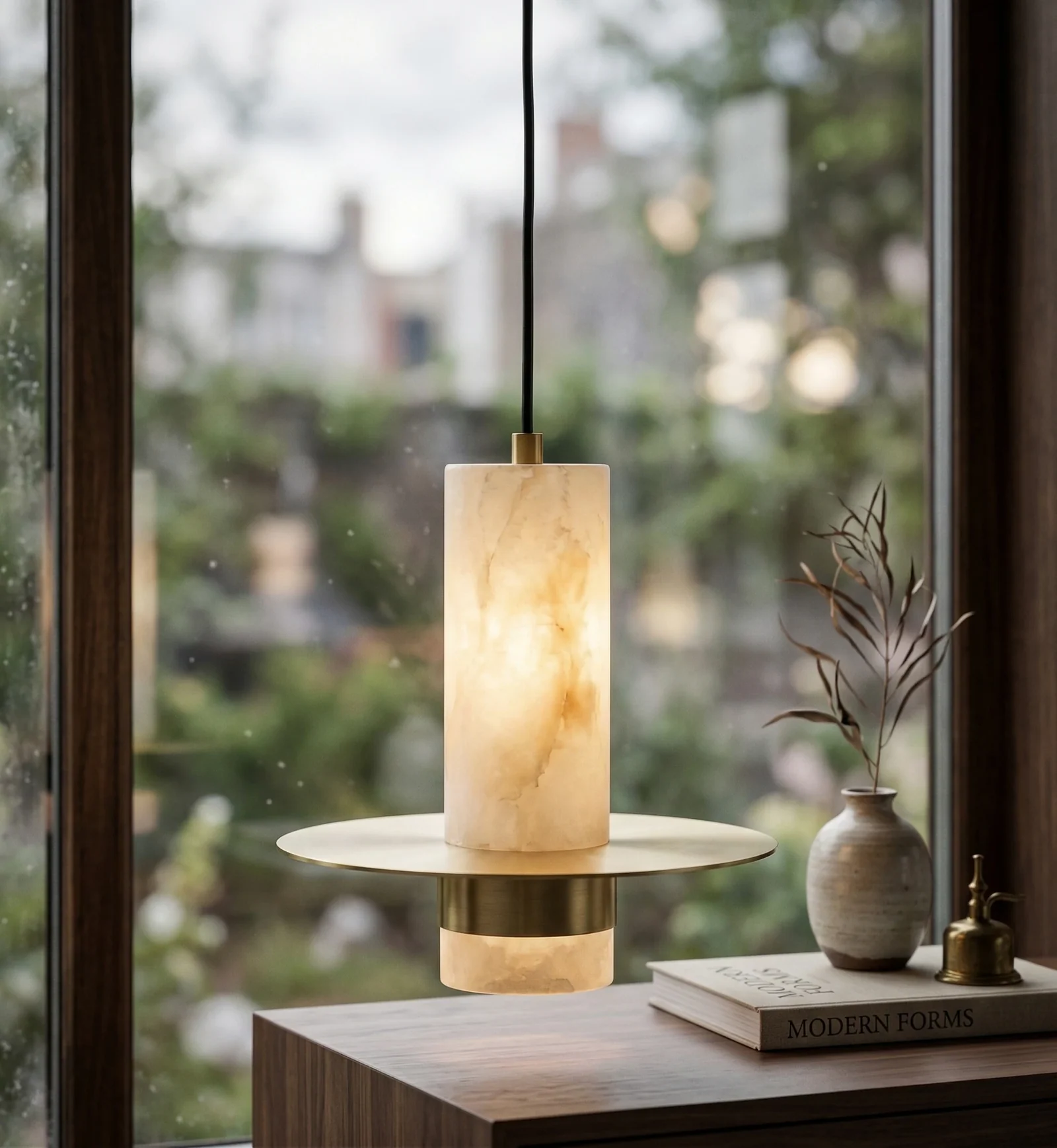 Faux Alabaster Pendant Light Series detail