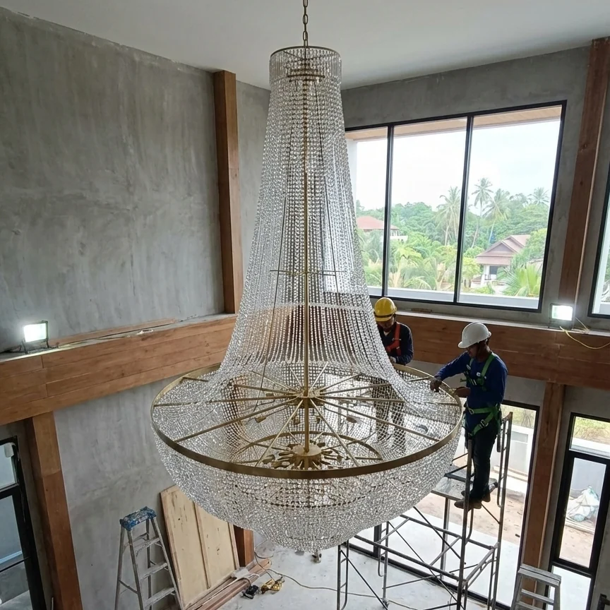 Custom Resort & Hotel Lighting Thailand, Cambodia, Myanmar | Bespoke Villa & Club Decorative Fixtures project view