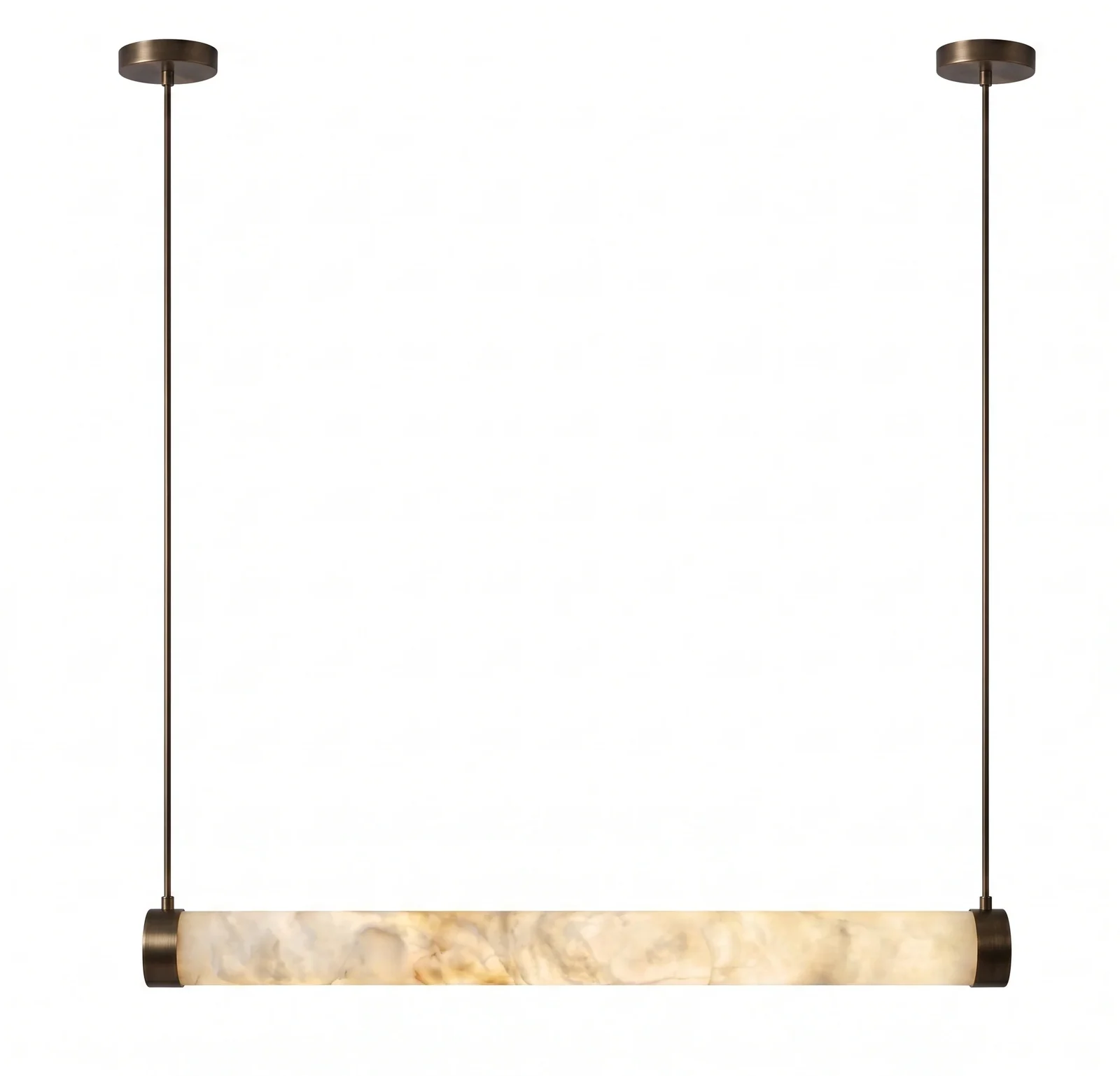 Alabaster Linear Tube Pendant Light detail