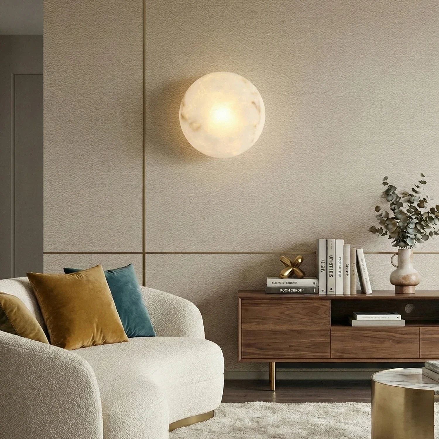 Faux Alabaster Pendant Light detail