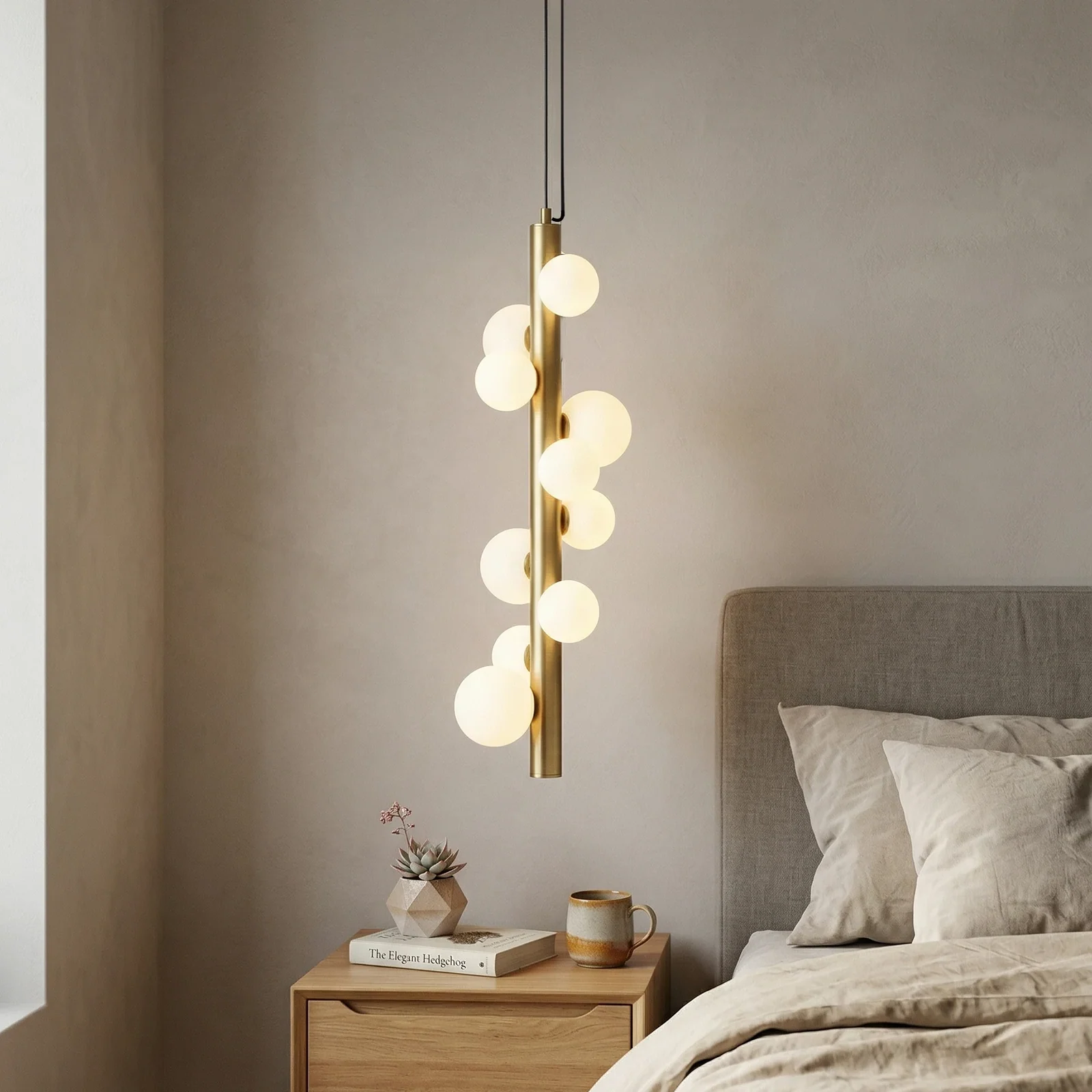 Glass Globe Cluster Pendant Light detail