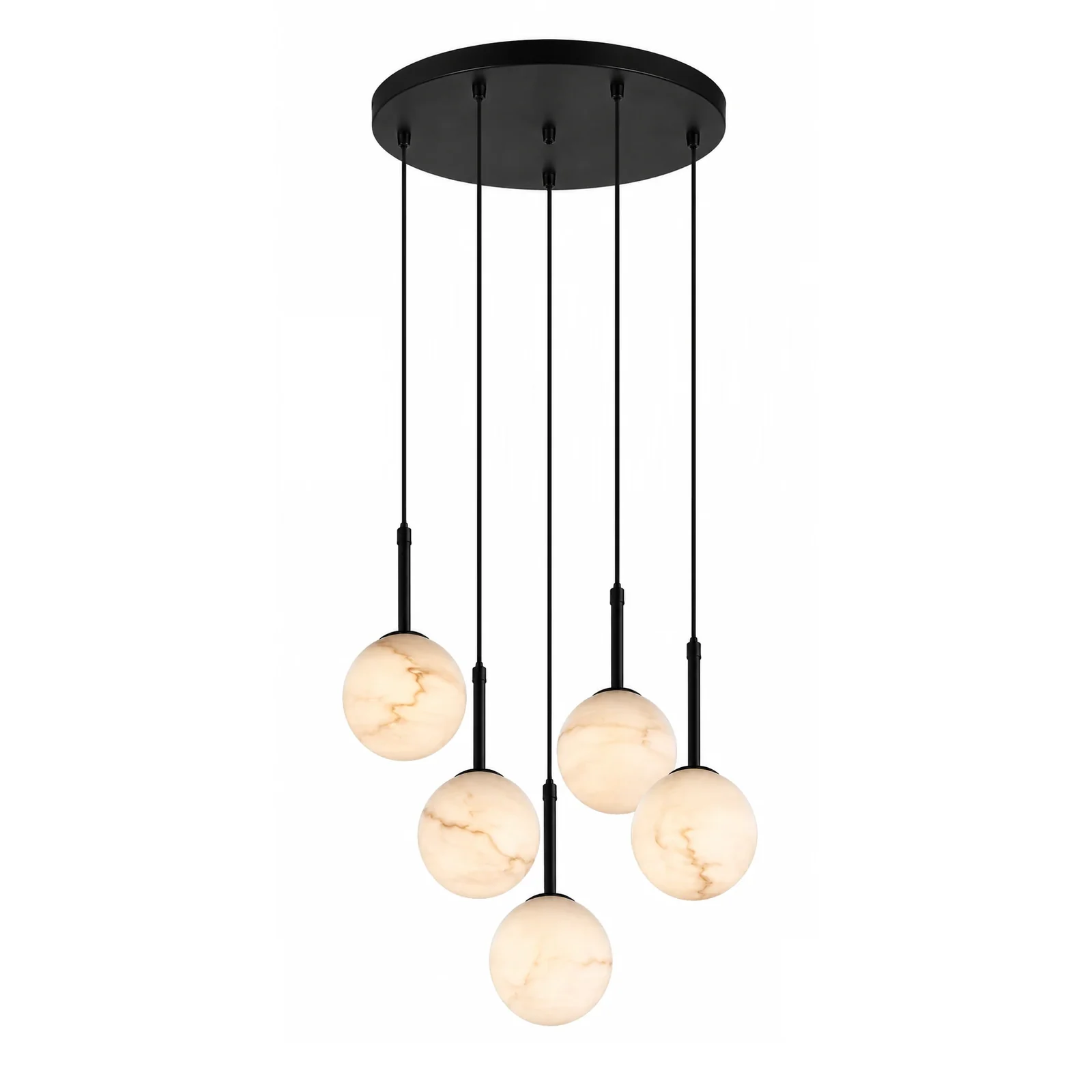 Alabaster Globe Pendant Light detail