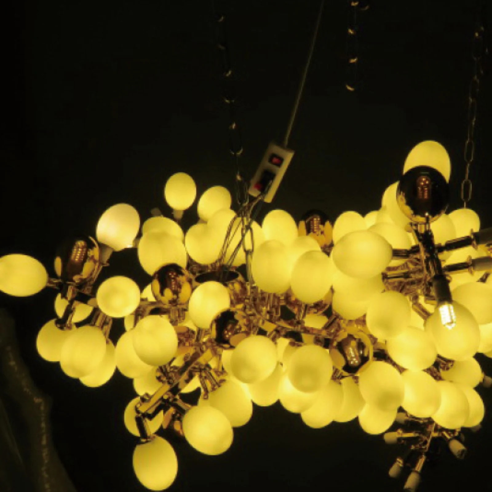 Custom Nature-Inspired Art Light for Villa Dining Areas project view