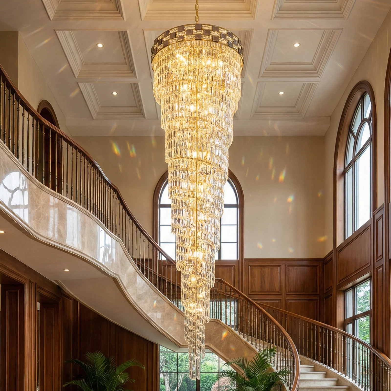 Custom Luxury Statement Chandelier for High-Ceiling Projects