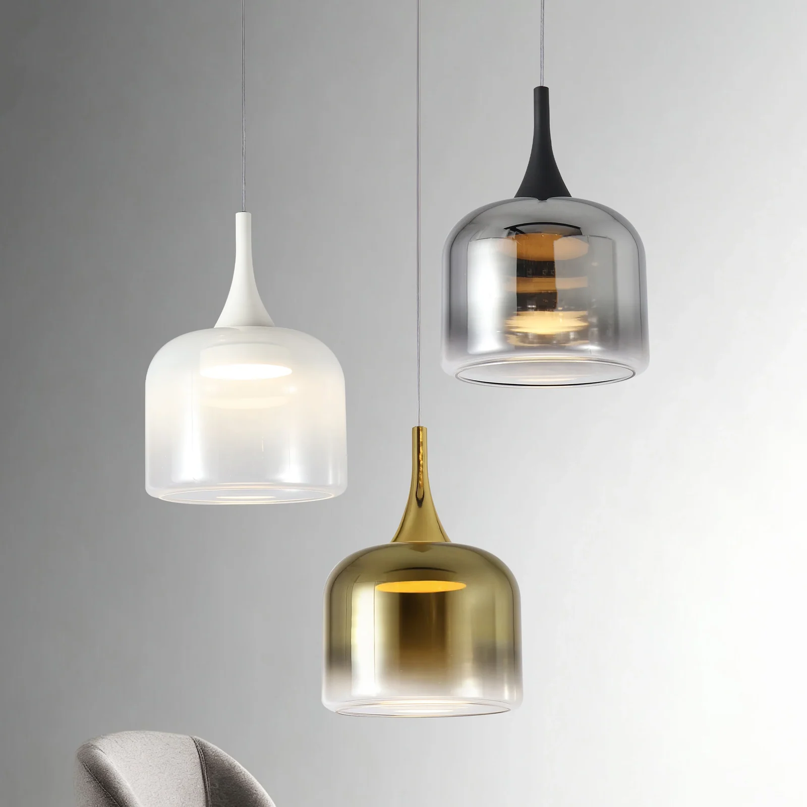 Ombre Glass Pendant Light