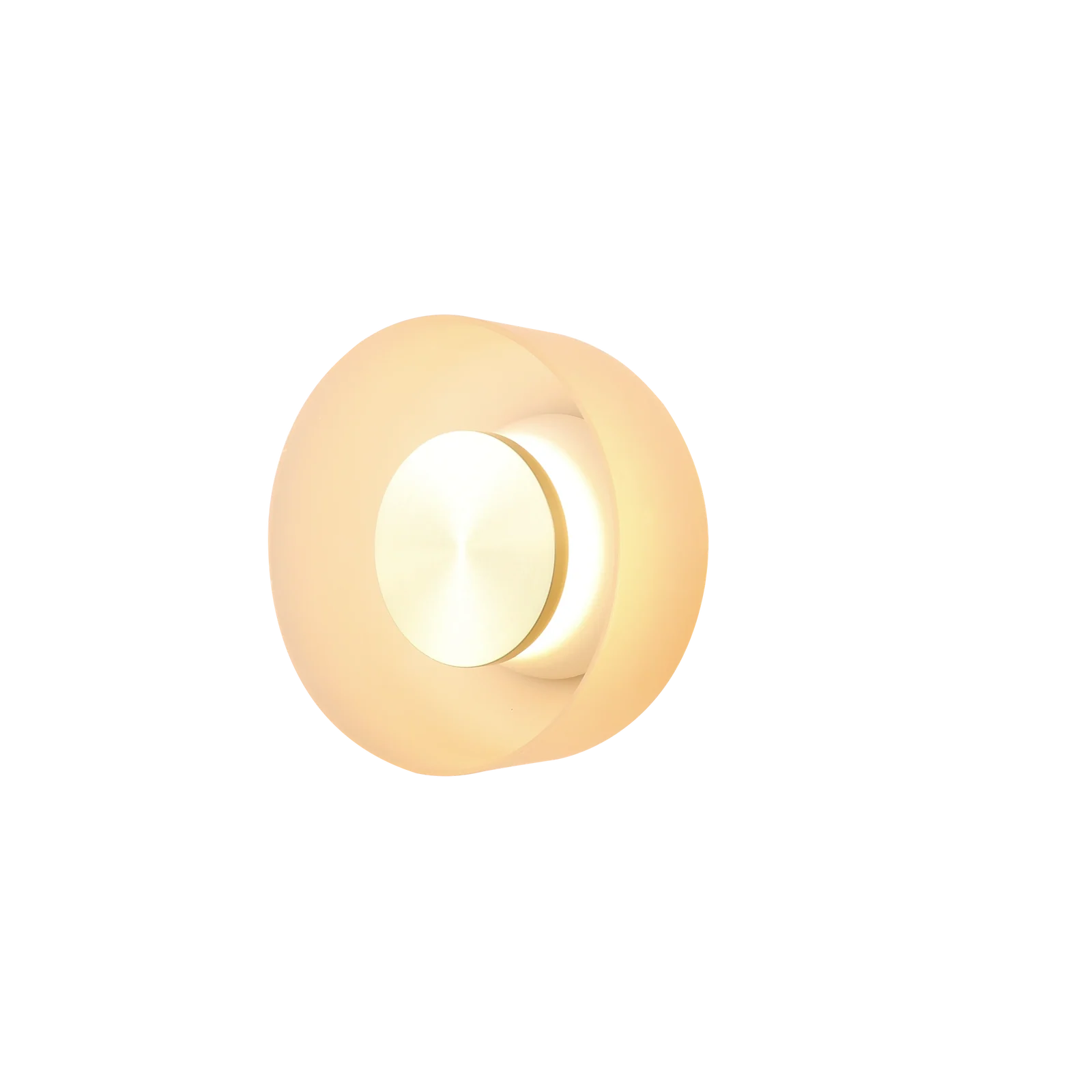 Designer Circular Backlit Wall Fixture detail
