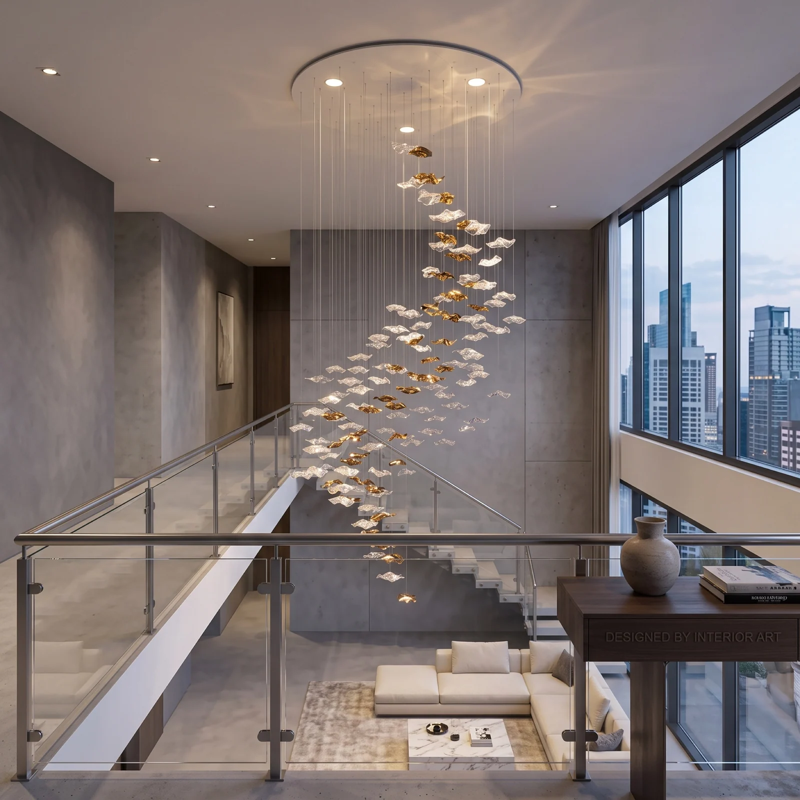 Custom Statement Pendant Light for Modern Villa Projects