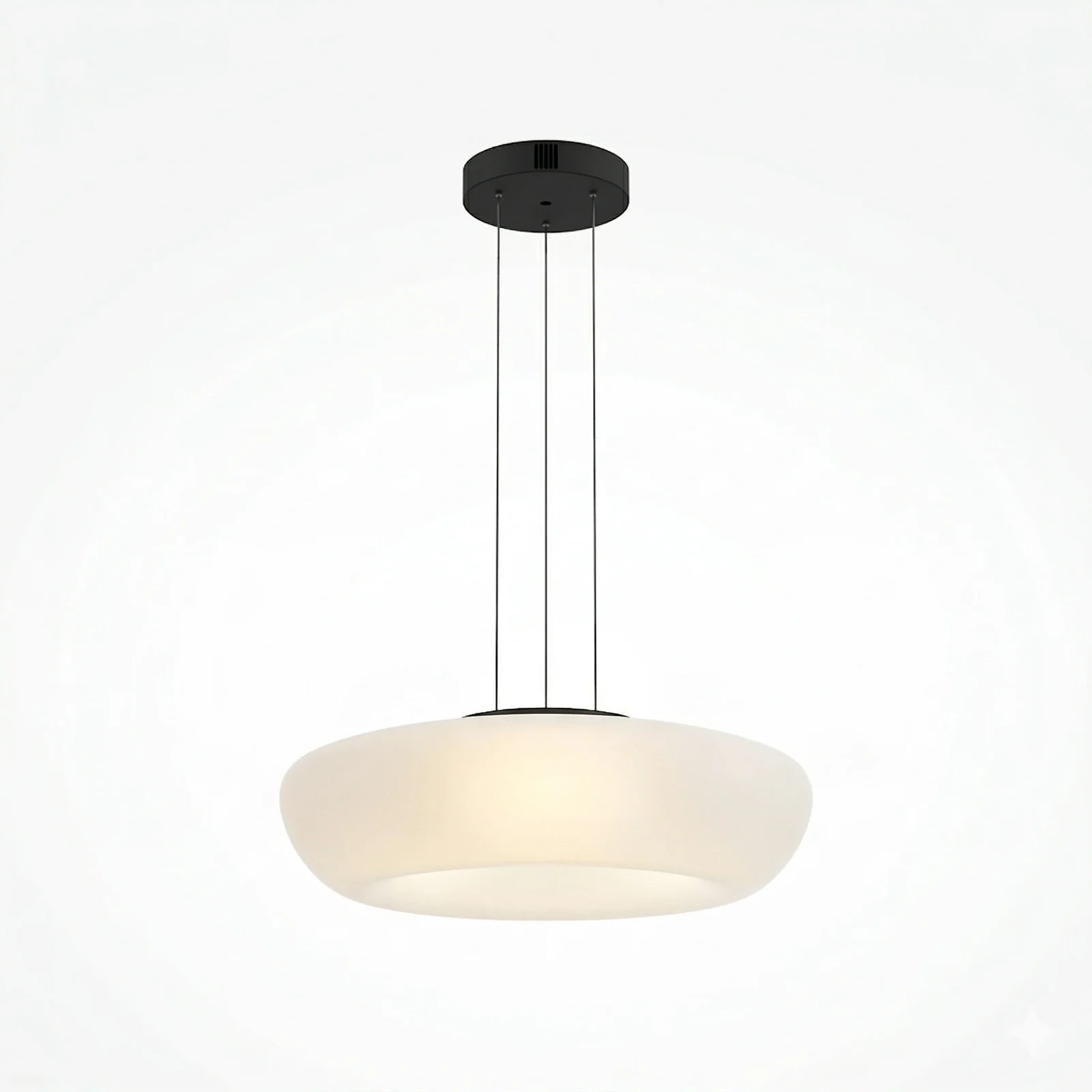 Flattened Globe Center-LED Pendant Light detail