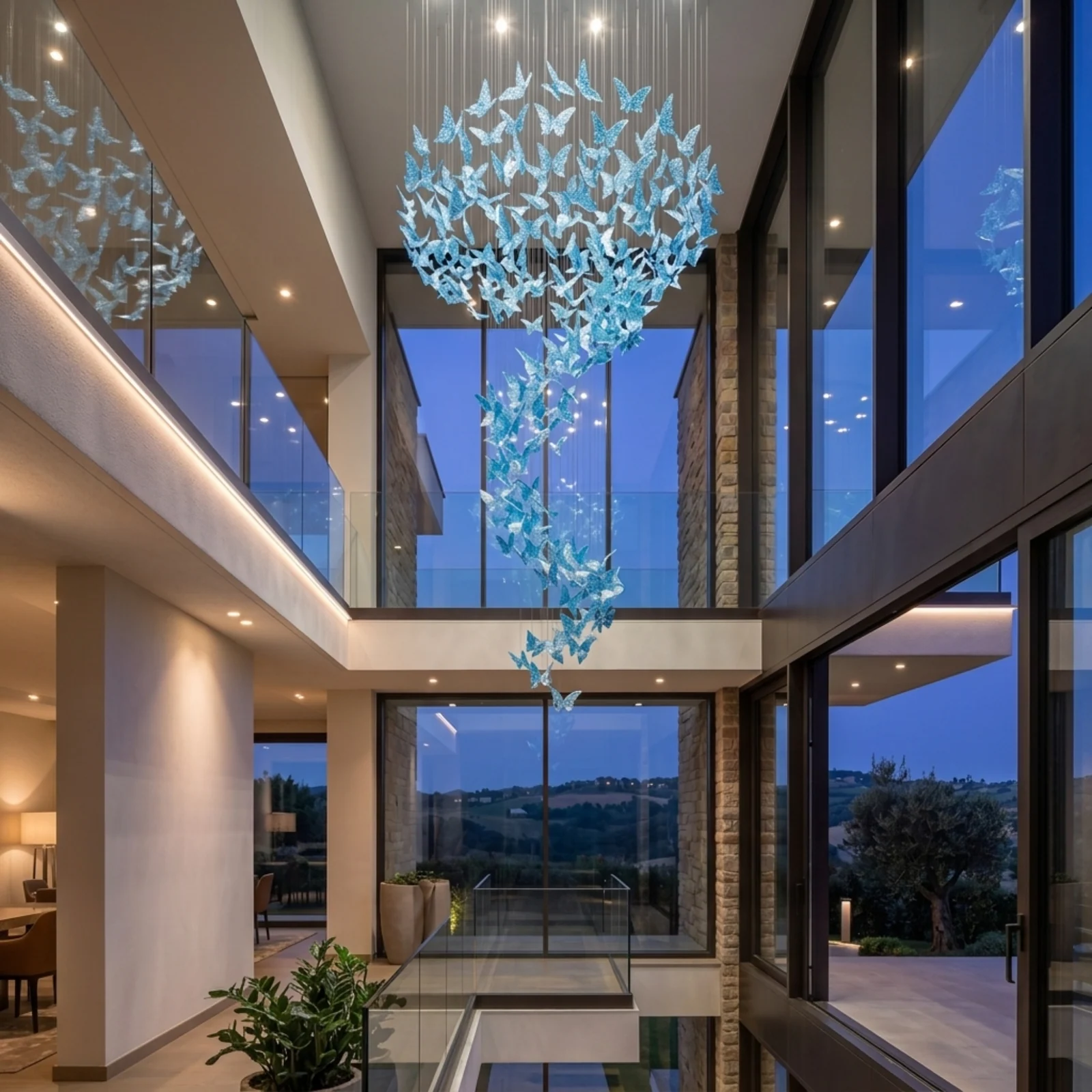 Bespoke Custom‑Developed Large Chandelier Project | Custom Lighting for Luxury Villa, Hotel & Private Club project view