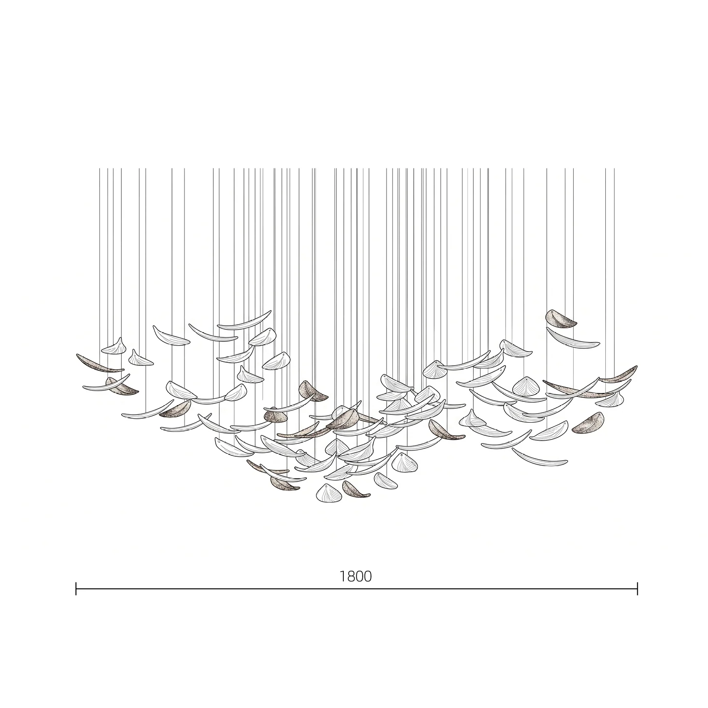 Cambodia Dining Chandelier project view