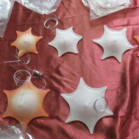 Cambodia Leaf Chandelier project view