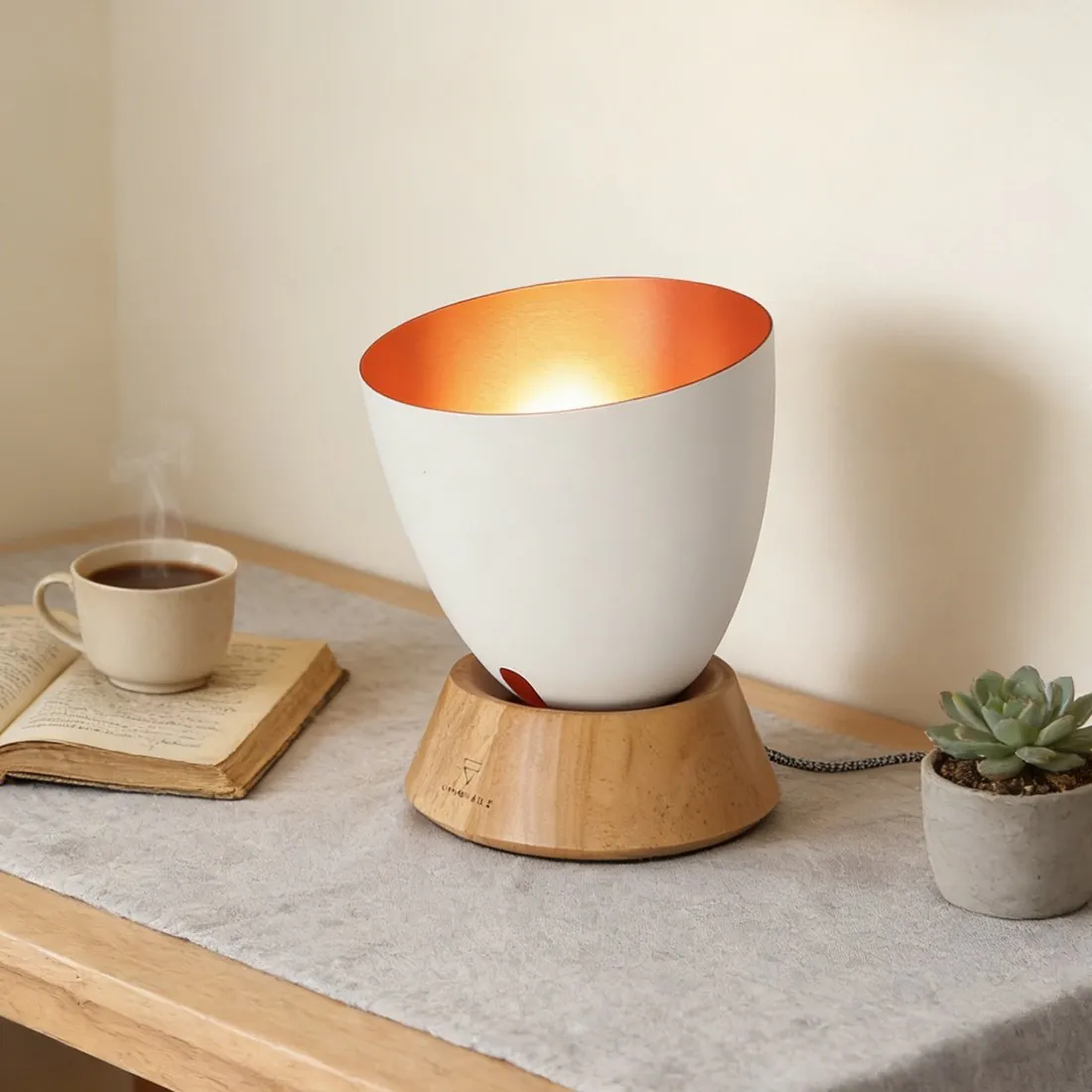 White Oak Table Lamp
