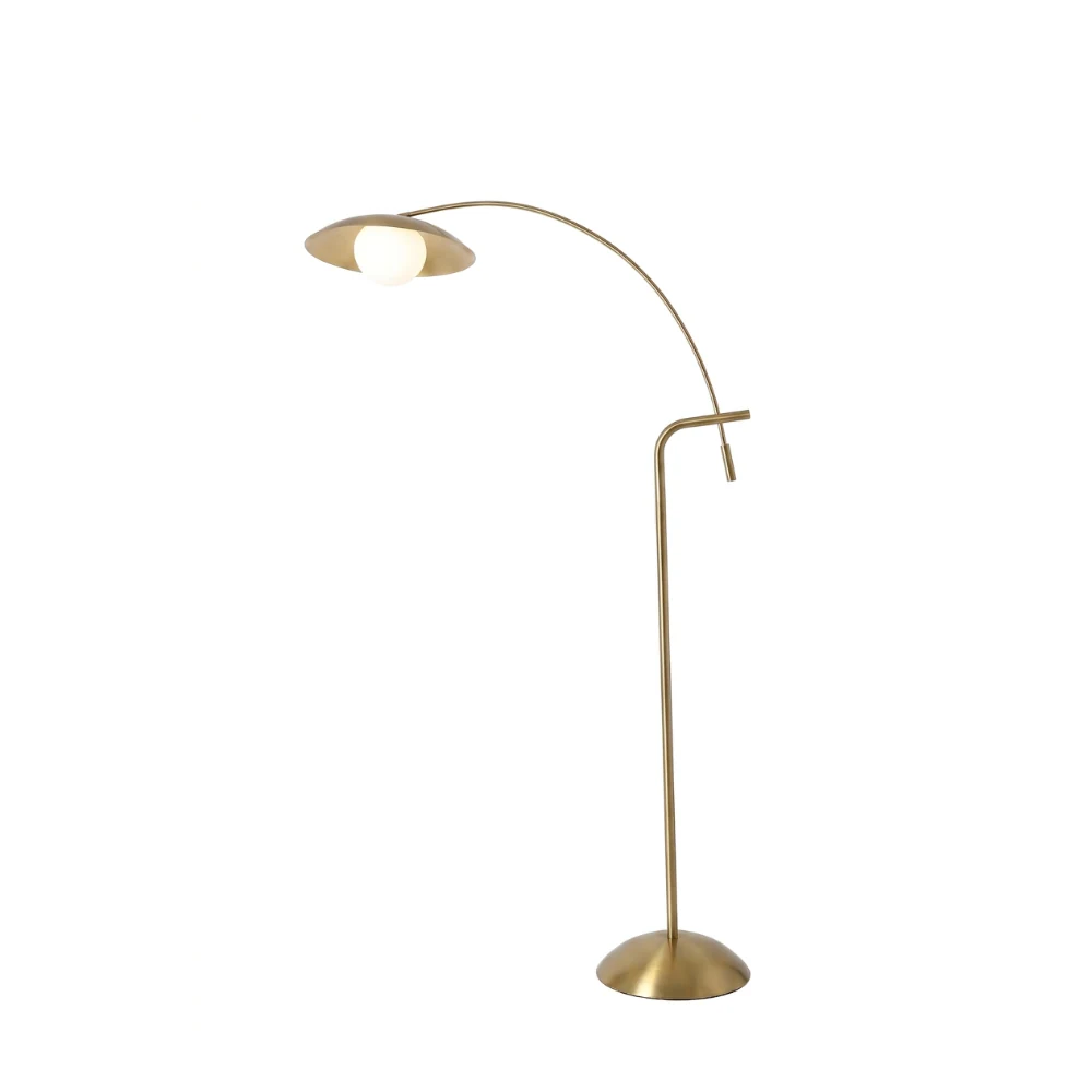 Adjustable Arch Brass Floor Lamp detail