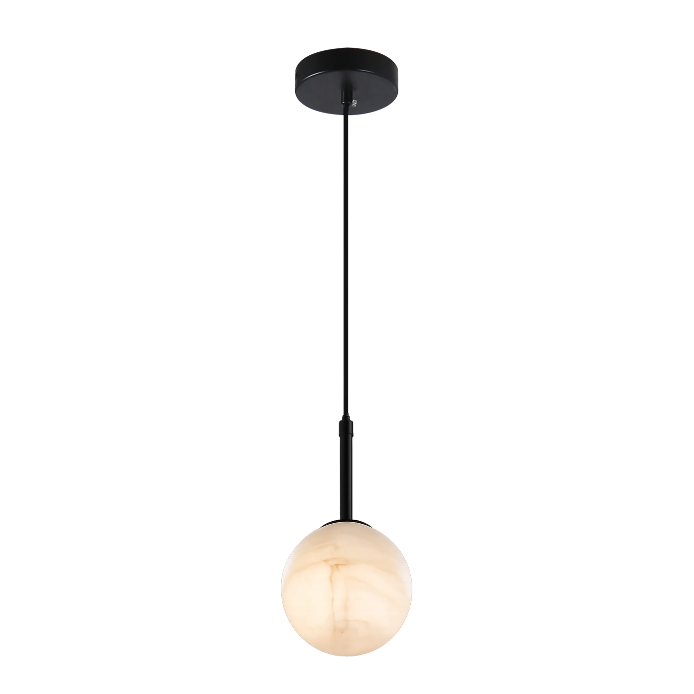 Alabaster Globe Pendant Light detail
