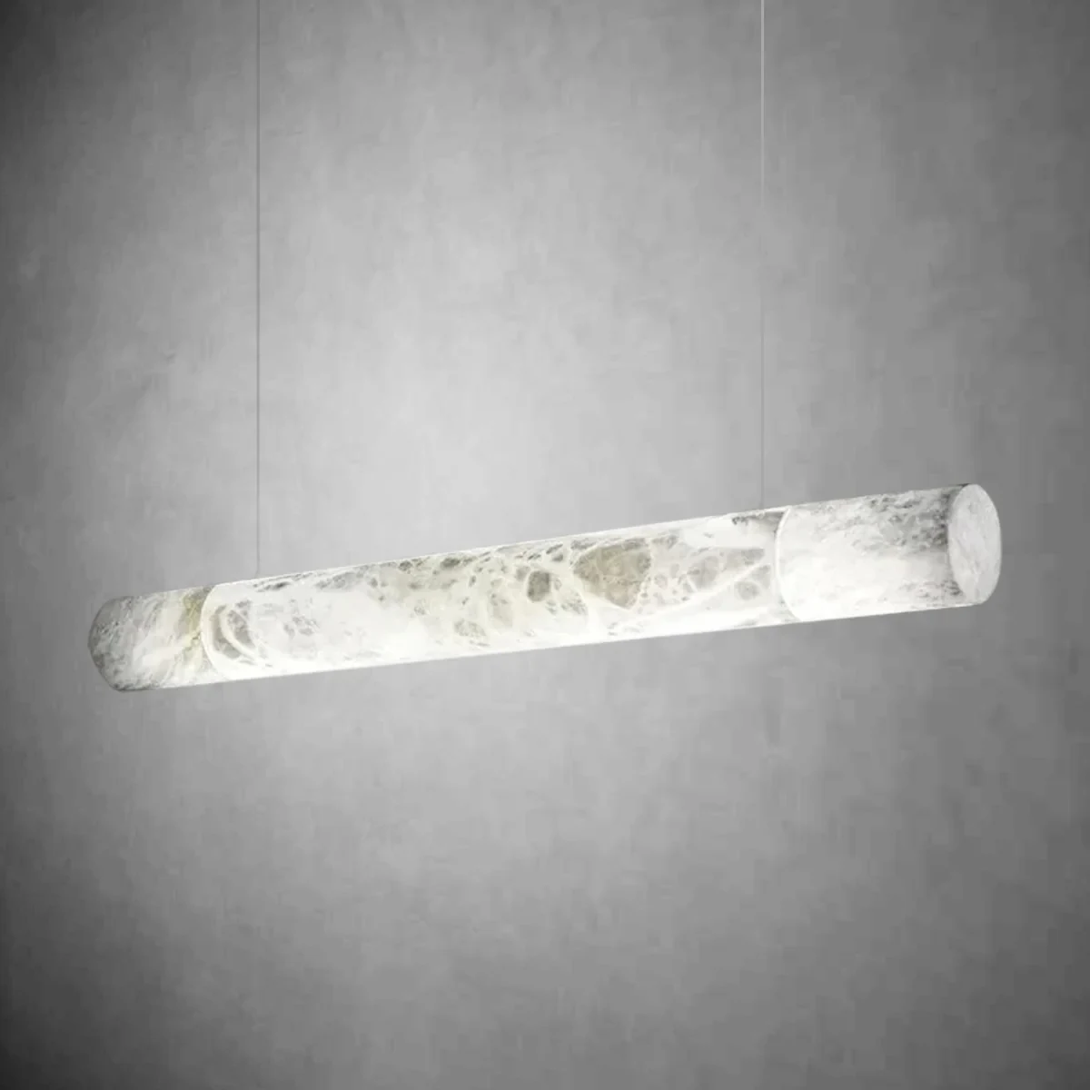Alabaster Linear Tube Pendant Light