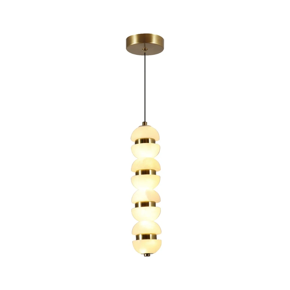 Alabaster Modular Sphere Pendant Light detail