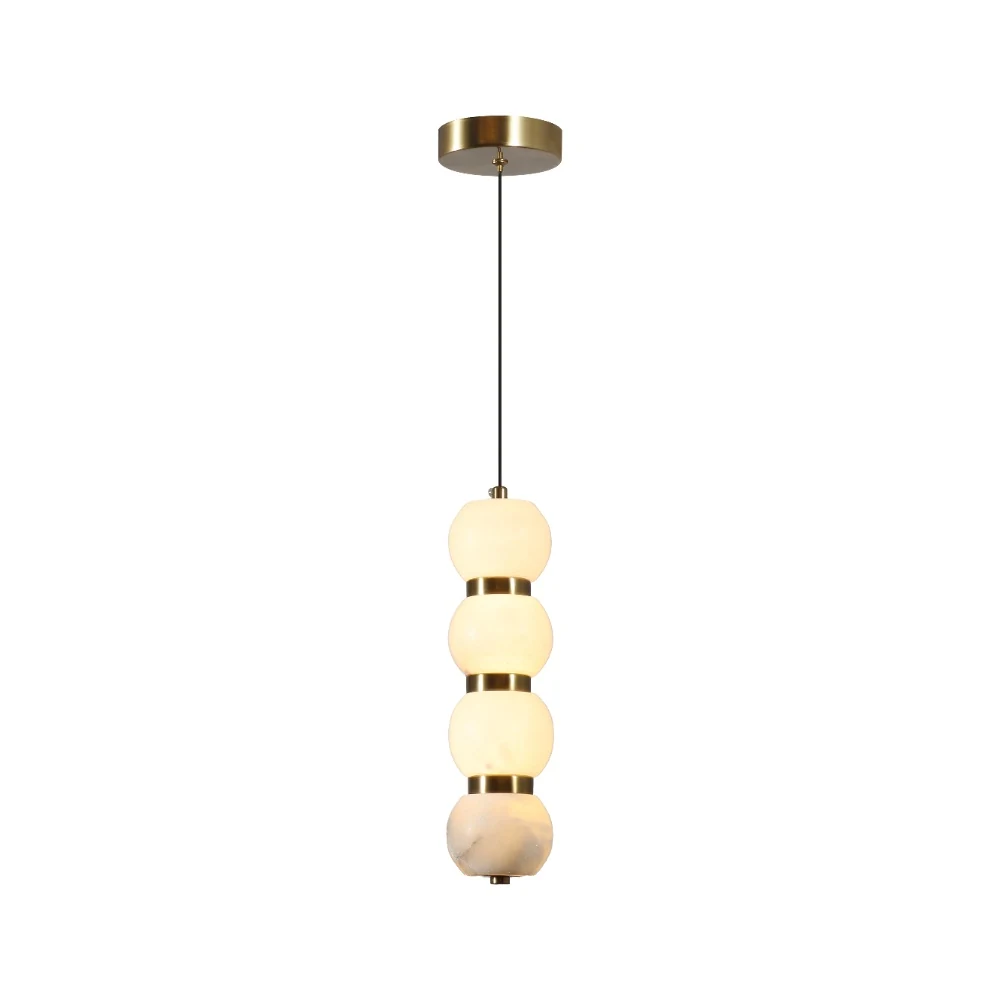 Alabaster Modular Sphere Pendant Light detail
