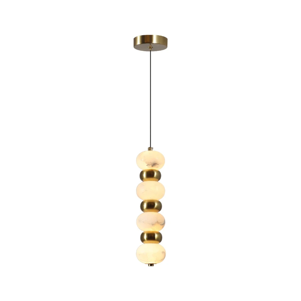 Alabaster Modular Sphere Pendant Light detail