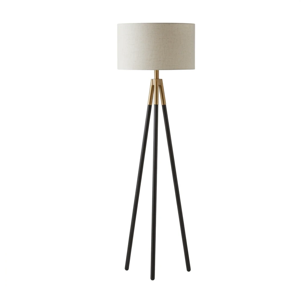 Brass Accent Tripod Floor Lamp detail